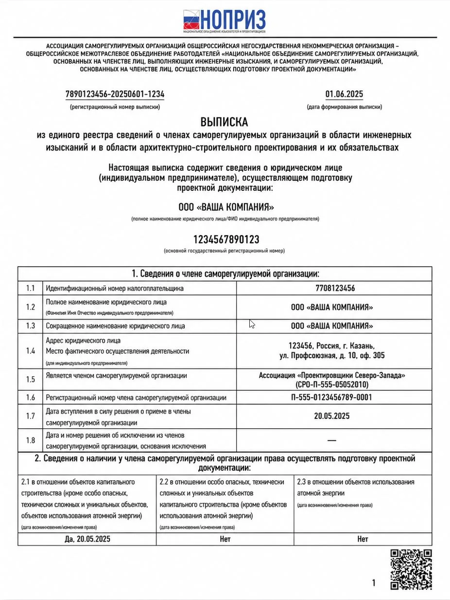 Шаг 4: получение допуска СРО
